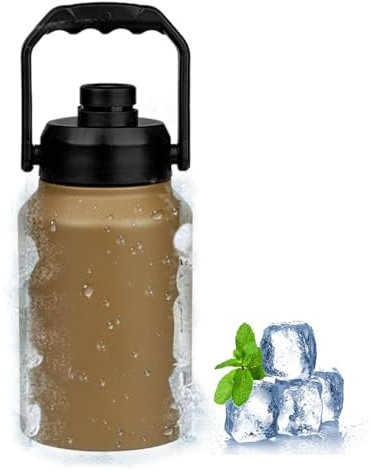 Eisaufbewahrungsbehälter - Eisbehälter mit Deckel, 2L Eisbehälter mit Griff | Wasserflasche für Hotel, Reisen, Angeln, Küche, Pool, Camping, Restaurant, Picknick, Kompakter & Effizienter Kühler