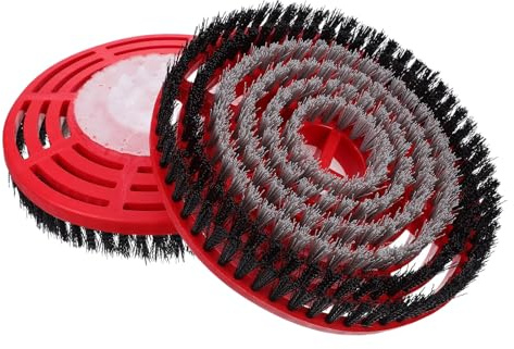 DOITOOL 2pcs Replacement Steam Mop Brush Head - Nylon Bristle Pad Attachments Steam Cleaner Brush Heads For Daily Residential Cleaning Compatible For Shark