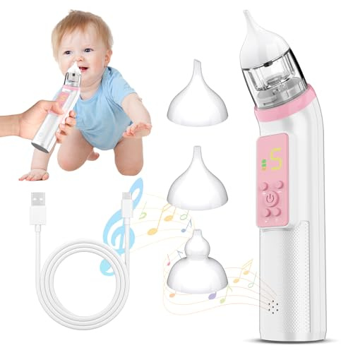 Nasal Aspirator for Baby, 5 Level Suction Adjustment Nose Suckers
