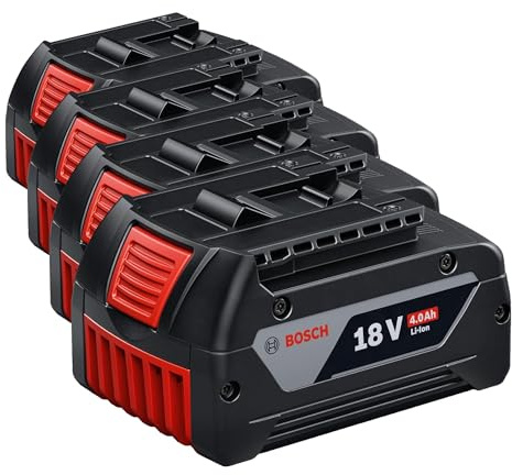 Bosch Professional 18V System Batterie GBA 18V 4.0Ah (Lot de 4)