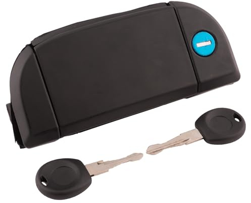 Abvefudo 701837205 Tirador de puerta exterior con 2 llaves compatible con VW Transporter T4 1990-2003