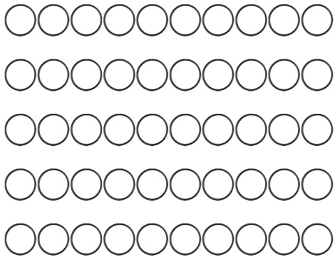 QUARKZMAN 50 Stück O Ringe 34mm x 29mm x 2,5mm Dichtungsringe Set, Gummi Unterlegscheiben NBR Gummidichtung Gummiringe für Hydraulik Sahnespender Pumpe Schnellkupplung Umfülladapter