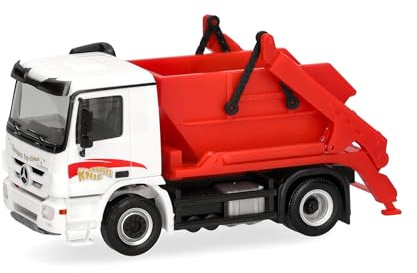 Herpa LKW Modell Mercedes-Benz Actros M 08 Meiller Absetzkipper AK12 Circus Charles Knie, Miniatur im Maßstab 1:87, Sammlerstück, Made in Germany, Kunststoff