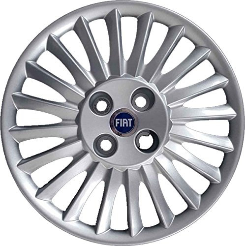 Aftermarket SERIE 4 COPRICERCHI BORCHIE COPPE RUOTA 15 GRANDE PUNTO DAL 2005 IN POI NON ORIGINALI
