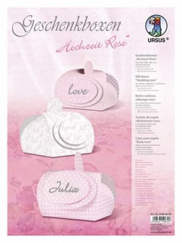URSUS Geschenkboxen Hochzeit Rose