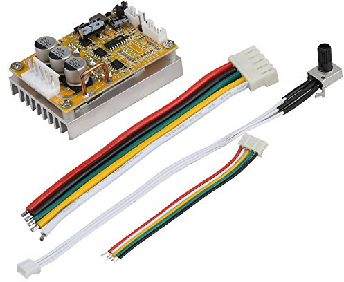 Bürstenloser Motor Controller , Fydun 5V-36V 350W DC Breite Spannung Bürstenloser Motorcontroller Board Brushless BLDC PWM Treiberplatine mit Kühlkörper