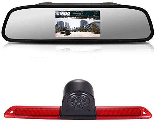 4.3 Pouces HD Rétroviseur Moniteur + HD Vision Nocturne IR Feu de Freinage Caméra de Recul pour Mercedes Sprinter W609 Viano Vito Transit Ducato VW Crafter Master