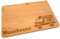 Samunshi® Holzbrett mit Gravur Feuerwehr aus Bambus Brett Frühstücksbrettchen Kinder als Holz Schneidebretter Holzbrett Küche Vesperbrett mit Moti