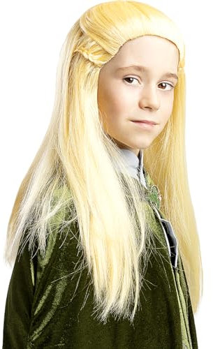 Funidelia | Bunte Legolas Perücke - Offizielle Lizenz für Herren und Damen - Der Herr der Ringe, Film und Serien, Hobbit - 100% synthetisches Haar