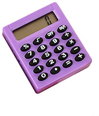 Mini calculateur électronique portable de poche 8 chiffres Violet