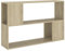 vidaXL Estantería Estantes Estudio Salón Decoración Libros Librero Librería Biblioteca Alacena Armario de Contrachapada Color Roble Sonoma 100x24x63cm