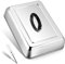 Leonyo Couvercle rectangulaire en acier inoxydable robuste pour cuisson de fromage, 33 x 22,9 cm, pour extérieur et intérieur, passe au lave-vaisselle