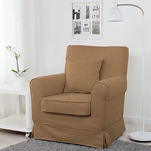 Dagra Perfekter Bezug für EKTORP JENNYLUND Sessel (Warm Brown A19)
