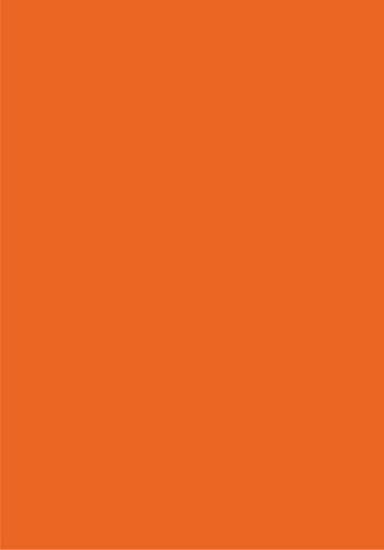 5 Moosgummi-Platten 20x30 cm - Farbe (orange)