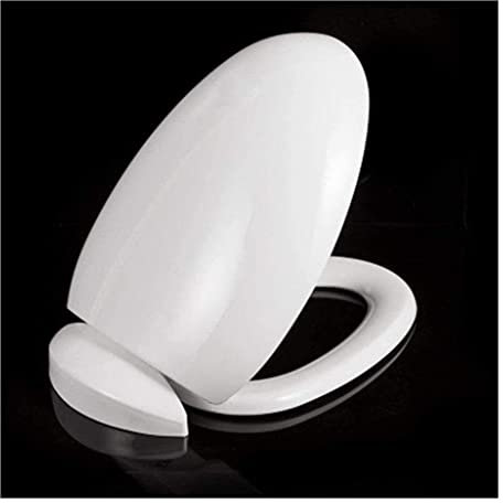 MJZYP Toilettensitz der Sich Nicht löst, langsam schließend, rund, Ei-Design, WC-Deckel,Toilet Seat, Klositz, WC-Schüssel-Deckel, absteigend, leicht zu reinigen