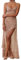 Robe longue sexy Y2K pour femme, coupe basse, dos nu, bretelles spaghetti, robe longue fendue, robe caraco, F-rose., S
