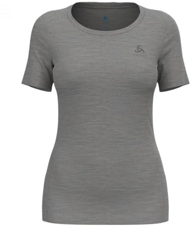 Odlo Women Functional Underwear Short Sleeve Shirt MERINO 200, odlo steel grey melange, XL