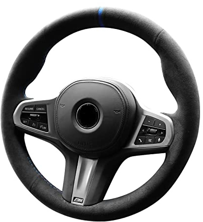 Gestrickte Lenkrad Hand Stitch Alcantara Lenkradbezug für BMW G20 G21 F40 F44 G22 G26 G30 G31 G32 G11-16 G01 G02 G05 G06 G07 G29