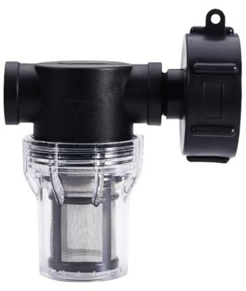 Collettore di acqua piovana - Rubinetto raccordo serbatoio 1000 litri con filtro e adattatore S60 x 6 per tubo da giardino, facile da installare ed ecologico 3/4