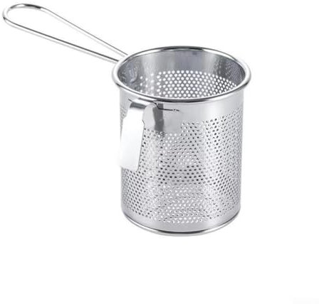 RANRAO Passoire alimentaire en maille avec poignée, passoire à pâtes en acier inoxydable pour pâtes et nouilles (B), 1511119397