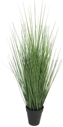 mucplants Kunstgras Schwingel im Topf - Künstlich & Naturgetreu - Dekogras Grasbüschel Ziergras Ufergras Grasbusch Schilfgras (Höhe ca. 60cm)