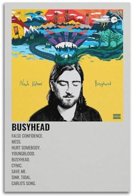 greb Noah Kahan Album-Poster, Leinwand-Poster, Raumdekoration, ästhetisches Poster, künstlerisches Poster für Schlafzimmer, Wohnzimmer, Wände, 30 x 45 cm, ungerahmter Stil