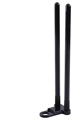 Odorkle Snag Bar Ears, Bissanzeiger aus Aluminiumlegierung, Bar Snag Ears mit Befestigungsloch, Winddichter Angelruten-Anschluss für Bissanzeiger, Schwarz, Odorkleyap5htoi0w