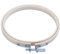Tixqeaif Stickerei Kreis Set Stickrahmen Kreuz Stickrahmen Ring aus Runde einstellbare Bambus Stickrahmen fuer Kunst handlich Naehen Kit (12 Stueck 4inch)
