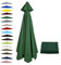 BEEGMA 6 Varillas Toldo de Repuesto para Sombrilla Paño de Repuesto 2.0/2.50/2.70/3.0m Tela para Sombrilla de Jardin Tela de Recambio para Patio(Color:Dark Green,Size:3.0m/10FT)