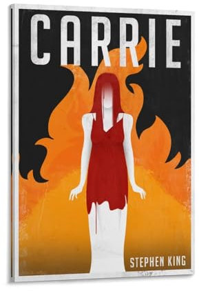 Voliko Klassisches Horror-Film-Poster, Carrie-Druck, Fotokunst, Malerei, Leinwand, Poster, Zuhause, moderne Dekoration, Poster, 60 x 90 cm