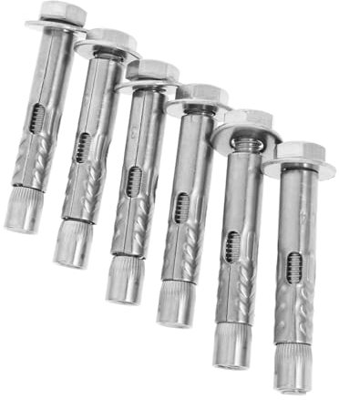 SOLUSTRE 6stücke Dehnschraubenbolzen Mit Außenmutter Hochleistungsanker Für Befestigung Dehnschraubenankerbolzen Für Schwere Lasten