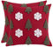 2er Set Weihnachten Kissenbezug 50x50cm Tufteter Schneeflocken und Tanne Kissenbezüge Weihnachtsbaum Baumwolle Leinen Kissenhülle Dekokissen Sofa Wohnzimmer Schlafzimmer Couch