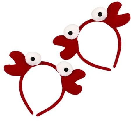 TINEASUR 2stücke Niedliche Krabben-stirnbänder Für Halloween Cosplay Haarreifen Leicht Und Bequem Für Partys Fotografie Und Rollenspiele