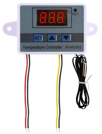 Fastsaw W3002 Temperaturregler AC110-220V 10A mit Transformator multifunktionaler digitaler LED-Thermostat Heiz- und Kühltemperaturregler mit 10 K NTC-Sensor