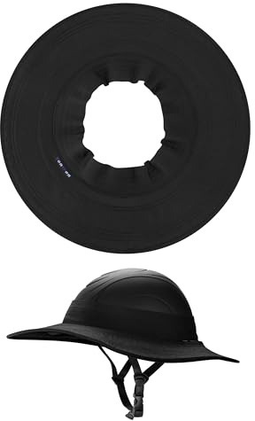Tontron Visiera per casco | Parasole per casco (nero)