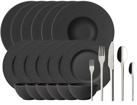 Villeroy & Boch Manufacture Rock Set 18tlg + Besteckset Tools
