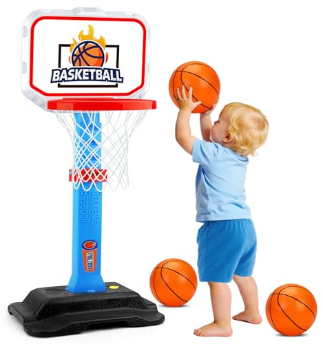Toddler Basketball Hoop for Kids, Mini Basketball Hoops Indoor Outdoor Play