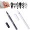 2PCS Black And White Nail Polish,Nail Polish Pens,White Nail Pencil,White Nail Art Pen,White Nail Pencil For Under Nail,French Manicure Pencil,White & Black Nail Pens,Fine Tips Nail Polish Pen