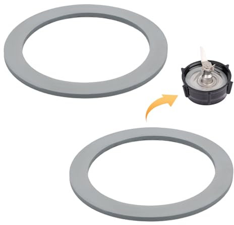 2 Uds Junta de Licuadora para Oster, Goma Gris Repuesto Junta de Licuadora con Junta Tórica Repuesto de Anillo de Licuadora Piezas Licuadora con Buen Sellado Compatible con Oster Osterizer