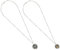 ANDRESLAD 2 Stück Aromatherapie-halskette Diffusor-halskette Tragbare Halskette Mit Ätherischen Ölen Edelstahl-aroma-anhänger Aroma-accessoire Tragbarer Duftanhänger Rostfreier Stahl