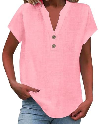 Offre du Jour Long Tee Shirt Femme Chemise A Carreaux Tunique Indienne Ete Grande Taille Orange T Octobre Rose Col V Sexy Leopard Manche Dentelle Haut Chemisier Portefeuille