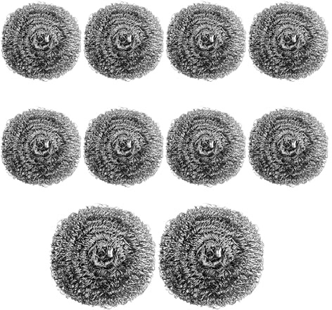Set of 10 Pieces 6.5 cm 15 g, Kettle Descaler Balls, Stainless Steel Limescale Remover, Reusable Cleaning Balls for Kettles In Kitchen, Can Be Used For Durable Surfaces
