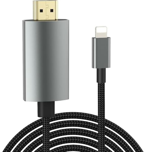 KQLHLHDYZ Cavo adattatore HDMI per i-Phone a TV, 1080P Light-ning to Digital AV Adapter Sync Screen Connector per i-Phone a TV proiettore monitor