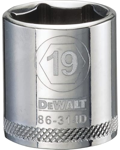 Metric Shallow Socket, 6-Point, 3/8-In. Drive, 19mm