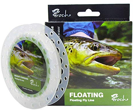 Croch Weight Forward Fly Fishing Line WF 3F 4F 5F 6F 7F 8F 100ft (Sky Blue) + Backing Line + 9ft Leader