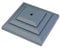 20 x Linic Plastic Fence Post Caps, Grey, 3 75mm, Rot Proof. (GT0046). UK Made. Free UK Postage
