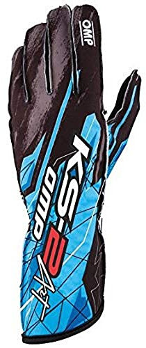Omp Ks-2 Art Handschuhe Schwarz/Cyan Grösse M