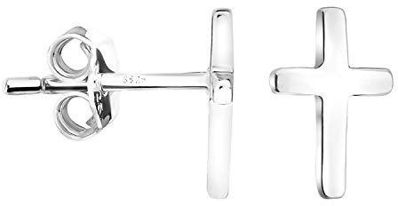 SOFIA MILANI - Damen Ohrringe 925 Silber - Kreuz Ohrstecker - 20902