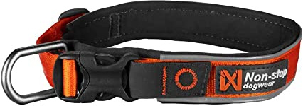Non-stop dogwear ROAM Collar | solides, gepolstertes Halsband für Jede Aktivität, Größe:XS