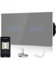 BSEED Intelligent WIFI Interrupteur Tactile de Volet Roulant, Nécessite Un Fil Neutre, Interrupteur Mural en Verre, Double 1 Gang 1 Voie Gris, Compatible avec Alexa/Google